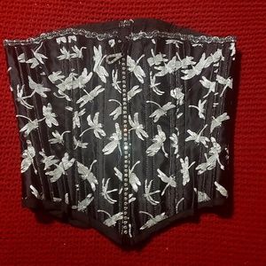 Boutique Black & Silver Corset